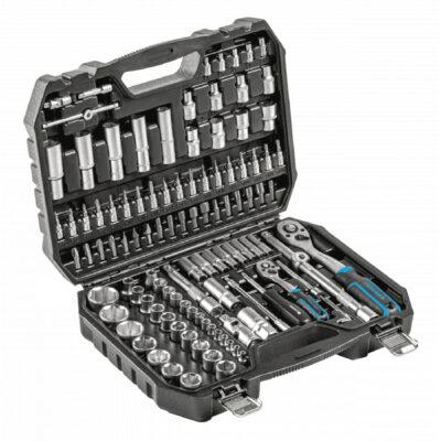 Набор инструментов, 112 шт., 1/4″, 1/2″ Черный