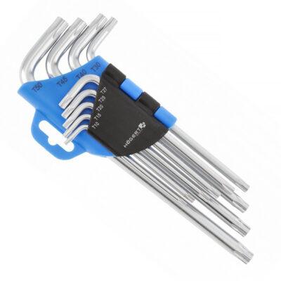 Набор Г-образных длинных ключей TORX, 9 предметов