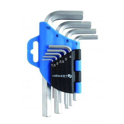 Набор шестигранных Г-образных ключей 1,5-10 мм, CrV, 9 шт