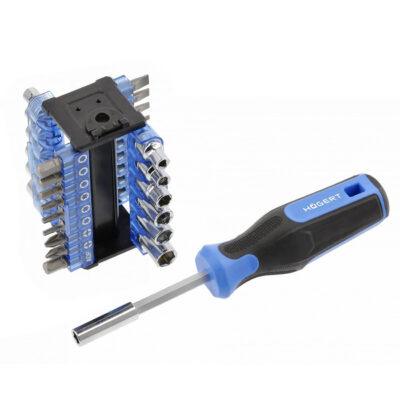 Набор бит и головок - 34 шт. (S2‑сталь, привод 1/4 / 6,35 мм)