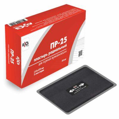 Пластырь для горячей вулканизации с тремя слоями текстильного корда