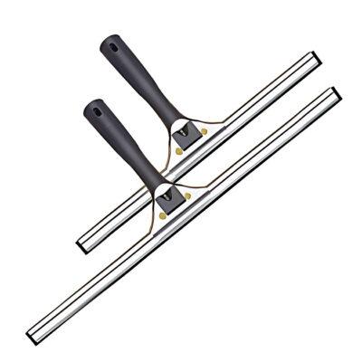 Стяжка из нержавеющей стали, со сменным резиновым лезвием