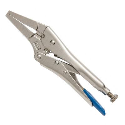 Клещи зажимные - удлиненные прямые губки, 225 мм